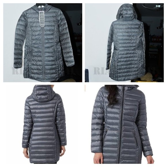 Aventure Jackets & Blazers - Gray ladies' Lightweight Down Jacket Aventure